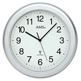 AMS Funkwanduhr 30 cm 5956 silber