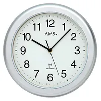 AMS Funkwanduhr 30 cm 5956 silber