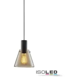 ISOLED Pendelleuchte bernstein konkav Glas E27 20cm 50-300cm IP20