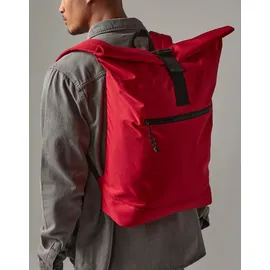 BagBase BG286 | Recycled Roll-Top Backpack, 32 x 44 x 13 cm - Farbe: Classic Red - Größe: 32 x 44 x 13 cm - Rot