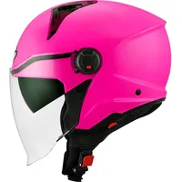 KYT D-city Jethelm - Neon-Pink - XL