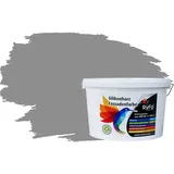 RyFo Colors Fassadenfarbe Silikonharz Fassadenfarbe Arktisgrau 10l, 1 L ca. 6 m2, Wasserabweisend, diffusionsfähig, schützt vor Schmutz, Algen, Pilzen grau
