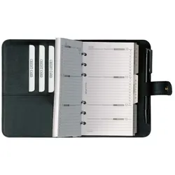 bind Terminplaner Modell 16501, A6, Kalender 2021, schwarz
