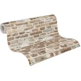 A.S. Création Tapete Stein Hellbraun - 1,005.00 x 0,53 m Made in Germany