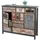 MCW Apothekerschrank MCW-A43 100 x 110 x 32 cm Schwarz/Mehrfarbig