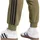 adidas Essential Three Stripes Fleece Pant, Olive strata/Black, M