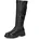 Stiefel aus Leder mit Reißverschluss Schwarz Black Nappa 40 EU