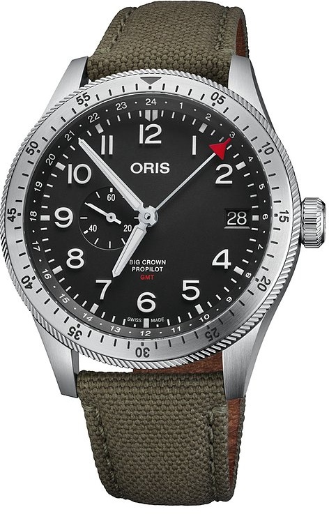 Oris Herrenuhr Big Crown ProPilot Timer GMT 01 748 7756 4064-07 3 22 02LC - silber