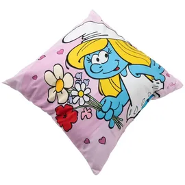 UNITED LABELS Die Schlümpfe Kissen 40 x 40 cm Rosa