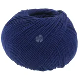 Lana Grossa Merino Superiore Häkelwolle, 180 m blau