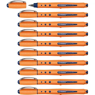 Stabilo - Tintenroller - worker+ - medium - 10er Pack - blau