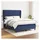 vidaXL Boxspringbett mit Matratze Blau 140x200 cm Stoff