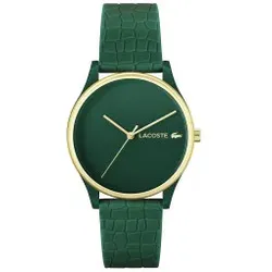 Lacoste für Damen. 2001247 Analoguhr Krokodil grün (OSFA), Lässig, Silikon, Riemen
