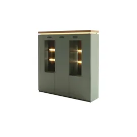 MCA Furniture Highboard 138 x 144 x 38 cm Salbei grün