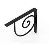 Alberts 806323 Regalträger Vicky | Regalwinkel als ein Paar oder einzeln | schwarz | Größe 250 x 305 x 30 mm