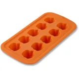 Zenker Mini-Kürbis Schokoform/Eiswürfelform – 10er Halloween Backform aus Silikon, orange, spülmaschinengeeignet – Optimal für kreative Leckereien