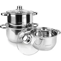 Maestro MR-2020-6M 6-teiliges Kochgeschirr-Set, Pfanne - Weiß