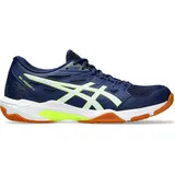 Asics Herren Handballschuhe, Gel-Rocket 11, BLUE EXPANSE/SAFETY YELLOW, 44