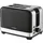 Grossag Edelstahl-Toaster Schwarz