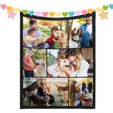 BSGFIT Personalisierte Decke Personalisierte Decke Mit Foto,Personalisiertes Geschenk Decke Mit Foto für Muttertag,Vatertag,Geburtstag,Individuell Gestaltete Geschenke für Mama, Papa, Freund, Freundin