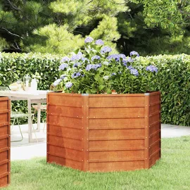 vidaXL Hochbeet Rostig 129 x 129 x 77 cm Cortenstahl