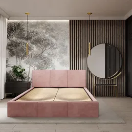 Muralo Polsterbett 140 x 200 cm Rosa