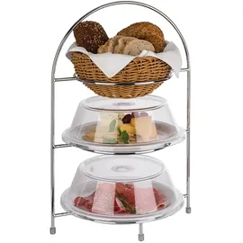 APS Serviergestell 29 cm, silberfarben Etagere Servierplatten