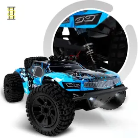Overmax X-Hooligan Großes Schnelles Ferngesteuertes Auto, Maßstab 1:10, Geschwindigkeit 50 km/h Reichweite 100 Meter, 4x4-Antrieb 40 Minuten Fahrspaß LED-Beleuchtung