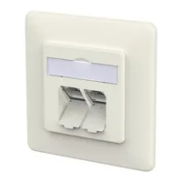 Metz CONNECT E-DAT C6A LSA++ 2 Port UP, reinweiß