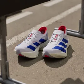 adidas Adizero Adios Pro 4 Herren Cloud White/Team Royal Blue/Pure Ruby 41 1/3