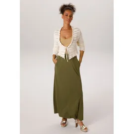 Aniston CASUAL Maxirock Damen Khaki 46