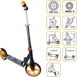 Muuwmi Scooter 200 schwarz/orange