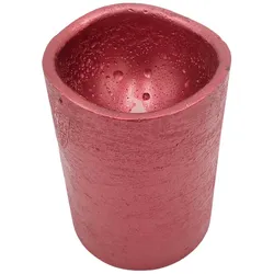 LED Kerze RUSTIC  rot Höhe 10 cm Durchmesser 7 cm