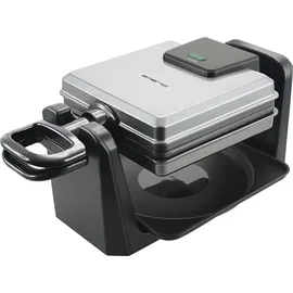 EMERIO Waffeleisen Silber, Schwarz
