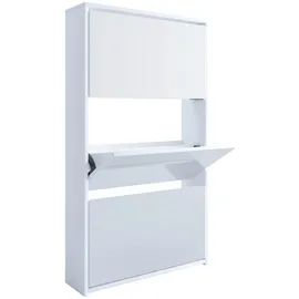 VCM Stido 63 x 112 x 17 cm mit Spiegel / weiß