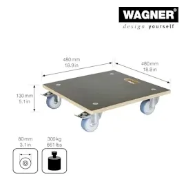 Wagner Maxigrip Pflanzenroller 48 x 48 x 13 cm
