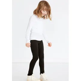 NAME IT Mädchen Basic-Leggins Bio-Baumwolle schwarz 122