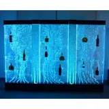 Xlmoebel Barschrank LED Wasserfall Bar Theke Regal - Dekorative Wasserwand für Restaurant (Led Bar) Hergestellt in Europa weiß