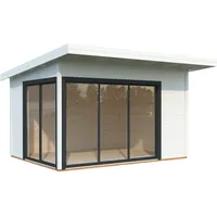 Palmako Gartenhaus Andrea 11,2 m2 Slide Plus mit Isolierglas-Schiebetür