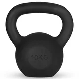 Athlyt Kettlebell aus Gusseisen, 10 kg, Schwarz – Kugelhantel für Krafttraining und Home Gym