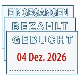 Trodat Printy 4750/L2 Datumstempel Selbstfärber blau-rot 1 St.