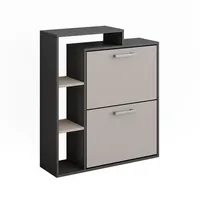 Vichy Vicco Schuhkipper Orlando, Anthrazit/Greige, 80 x 90 cm