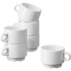 METRO Professional Kaffeetasse Caterer, Porzellan, 100 ml, 6 Stück