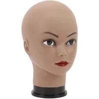 Glatze-Mannequin-Kopf, PVC-Übungskopf für Schönheits-Make-up, Styling von Perücken, Hüten, Brillen und Kopfhörern mit Universeller Schnittstelle, Unverzichtbares Werkzeug für