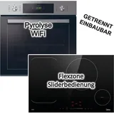 Candy Herdset Candy Backofen Smart Steam mit Midea Induktionskochfeld Booster autark 80 cm