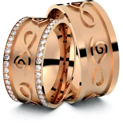 Trauringe Stendal 585er Rotgold - 9993