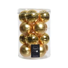 Kaemingk Weihnachtsbaumkugeln Glas 3,5 cm 16 Stück gold