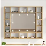 vidaXL Spiegelleuchten 12 Pcs Weiß 4,5 x 4,5 x 4,8 cm Kunststoff