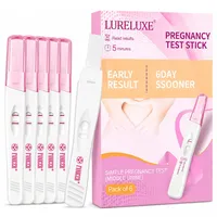 6 Stück Schwangerschaftstest, Einzeln versiegelte Verpackung Frühschwangerschaftstest, Frühe Erkennung, Pregnancy Test,Genaue Ergebnisse,einfach zu bedienen