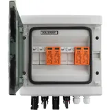 Seki DC 2 String 2P T2 Solar Anschlusskasten Überspannungsschutz/Blitzschutz 32A 1000V; Aufputz Gehäuse IP65 8 Module; PV Photovoltaik
